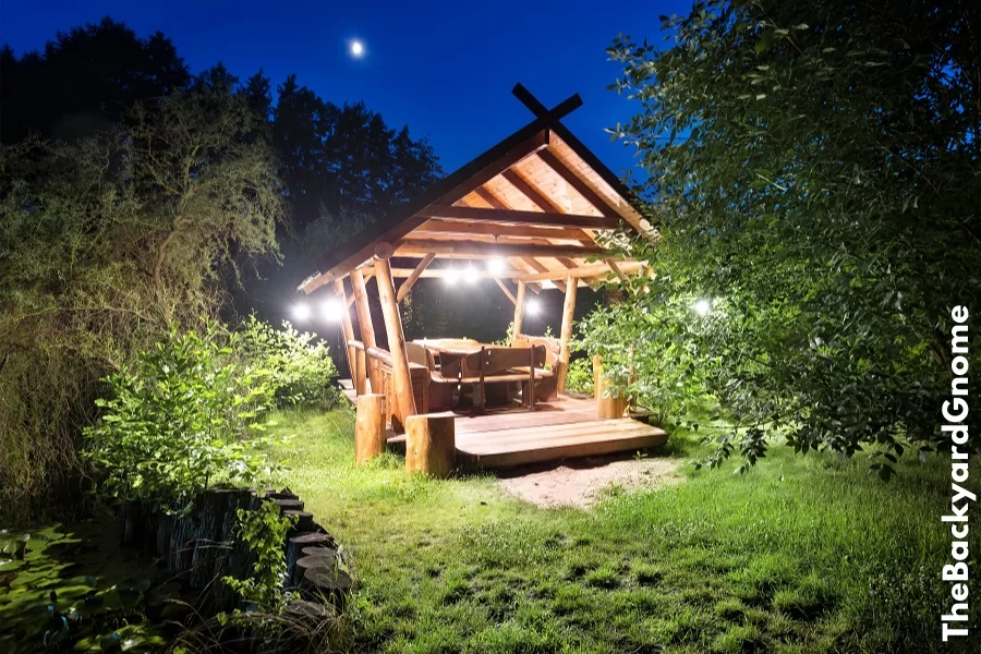Fairy gazebo in woods