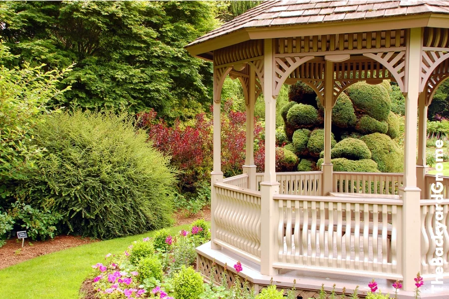 Small Garden Gazebo at Noon