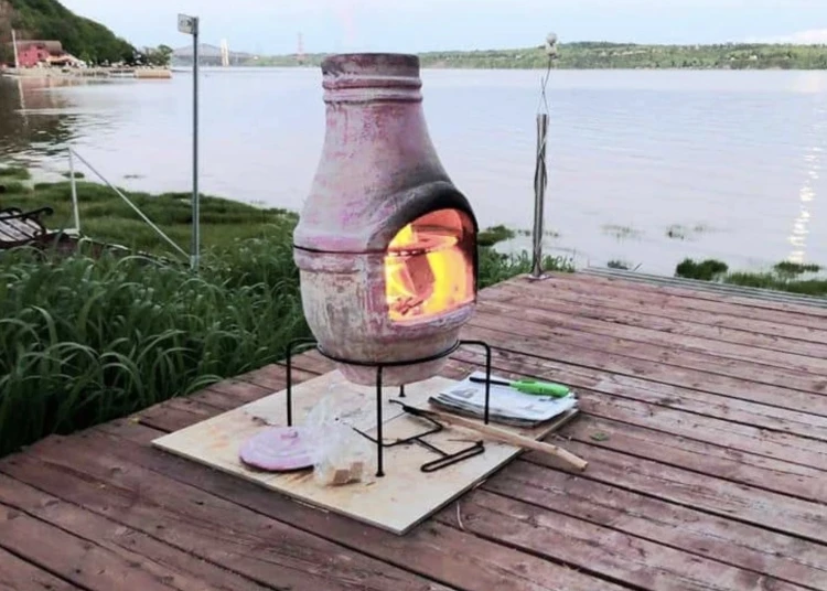 A fireplace or an aesthetic piece