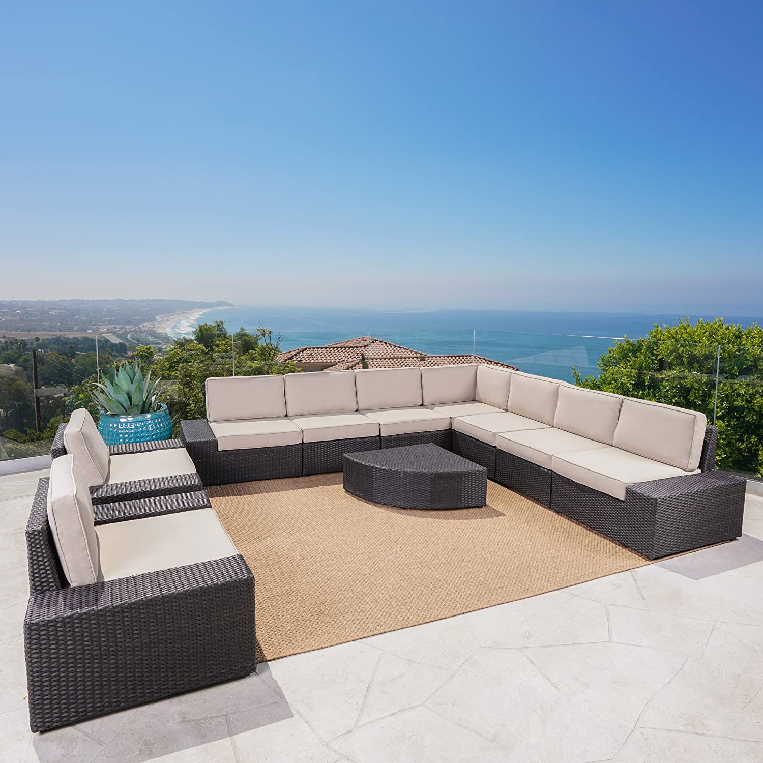 Sheridan Outdoor Wicker Sectional